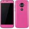 Pink Carbon Fiber Specialty Material Moto E5 Play Skin