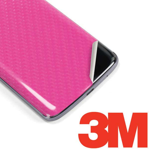 Pink Carbon Fiber Specialty Material Moto E5 Plus Skin