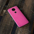 Pink Carbon Fiber Specialty Material Moto E5 Plus Skin