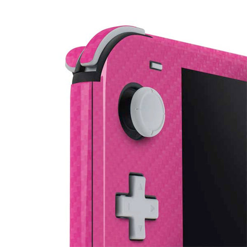 Pink Carbon Fiber Specialty Material Nintendo Switch Lite Skin