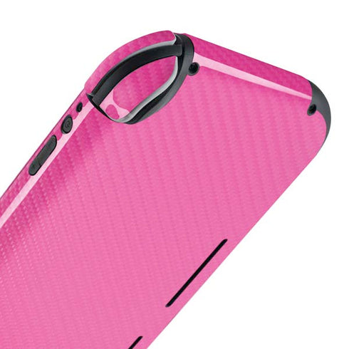 Pink Carbon Fiber Specialty Material Nintendo Switch Lite Skin