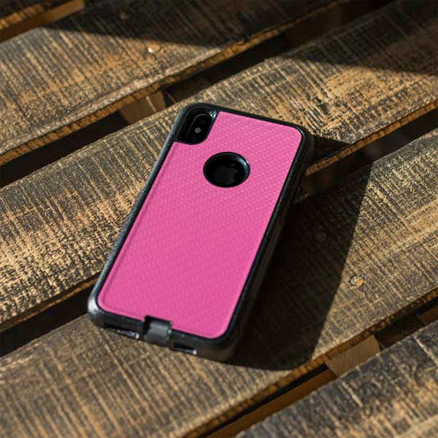 Pink Carbon Fiber Specialty Texture Material Otterbox Commuter iPhone Skin