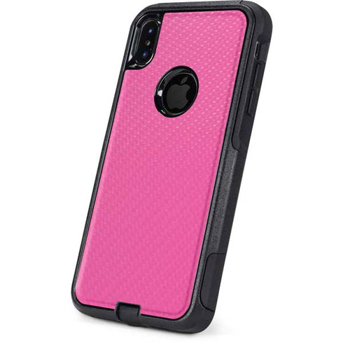 Pink Carbon Fiber Specialty Texture Material Otterbox Commuter iPhone Skin