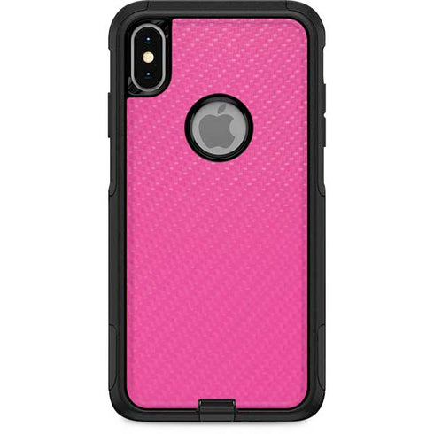 Pink Carbon Fiber Specialty Texture Material Otterbox Commuter iPhone Skin