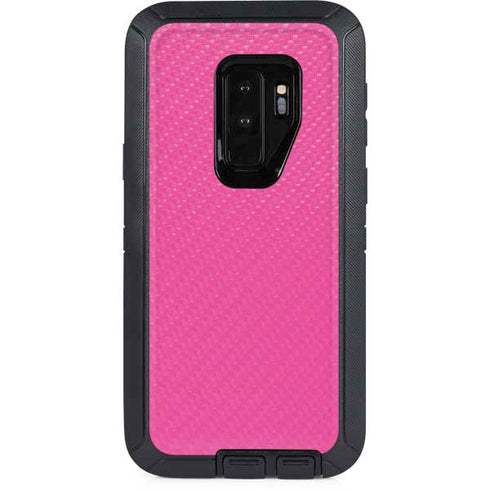 Pink Carbon Fiber Specialty Texture Material Otterbox Defender Galaxy Skin