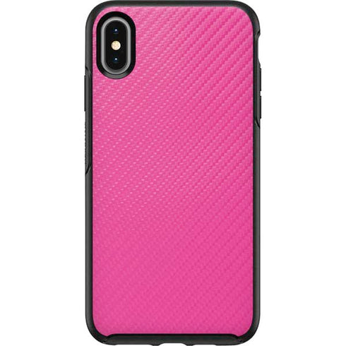 Pink Carbon Fiber Specialty Texture Material Otterbox Symmetry iPhone Skin