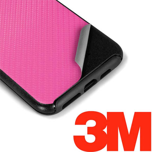 Pink Carbon Fiber Specialty Texture Material Otterbox Symmetry iPhone Skin