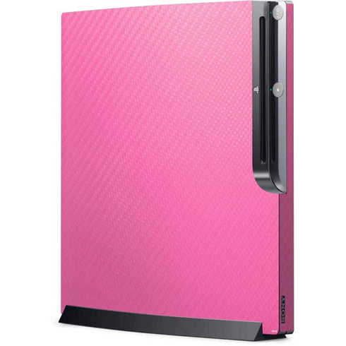 Pink Carbon Fiber Specialty Material Playstation 3 & PS3 Slim Skin