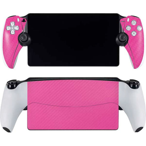 Pink Carbon Fiber Specialty Texture Material PlayStation Portal Remote Player Skin