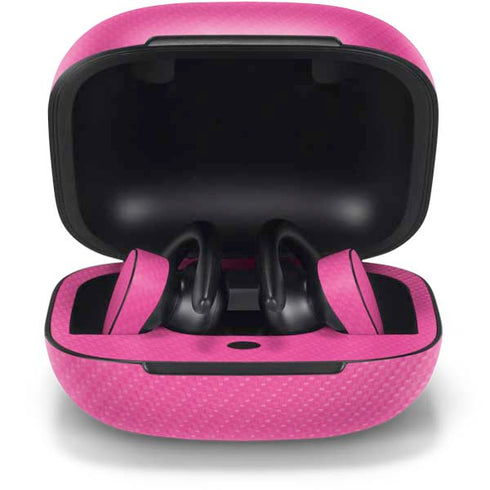 Pink Carbon Fiber Specialty Material PowerBeats Pro Skin
