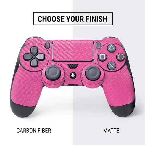 Pink Carbon Fiber Specialty Material PS4 Controller Skin
