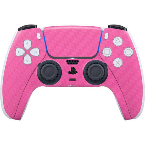 Pink Carbon Fiber Specialty Material PS5 Controller Skin