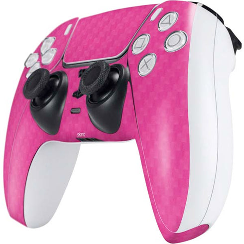 Pink Carbon Fiber Specialty Material PS5 Controller Skin