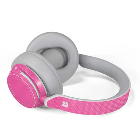 Pink Carbon Fiber Specialty Material Surface Headphones Skin
