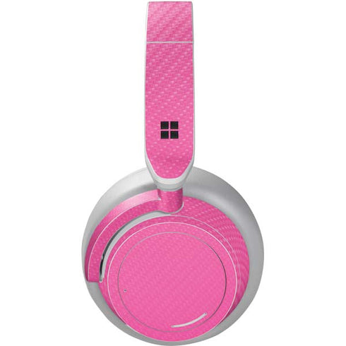 Pink Carbon Fiber Specialty Material Surface Headphones Skin
