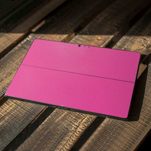 Pink Carbon Fiber Specialty Material Surface Pro 6 Skin