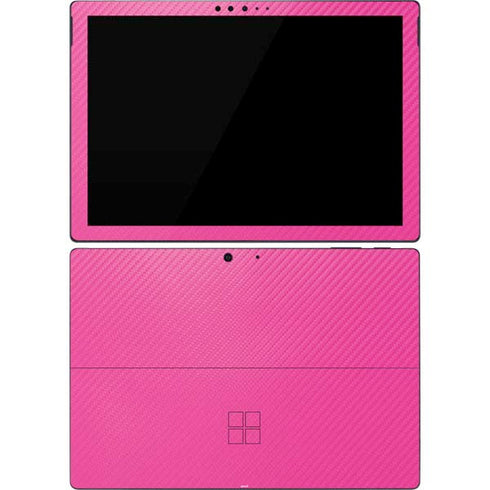 Pink Carbon Fiber Specialty Material Surface Pro 7 Skin