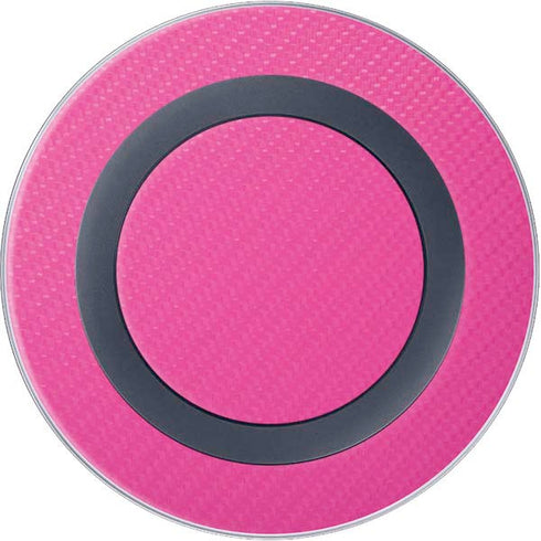 Pink Carbon Fiber Specialty Material Wireless Charger Skin