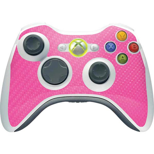 Pink Carbon Fiber Specialty Material Xbox 360 Wireless Controller Skin