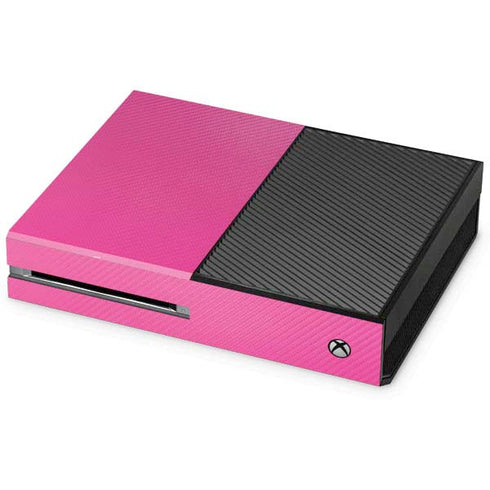 Pink Carbon Fiber Specialty Material Xbox One Console Skin