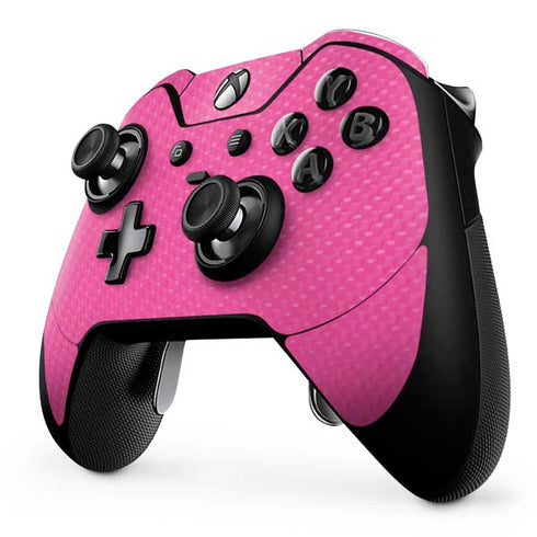Pink Carbon Fiber Specialty Material Xbox One Elite Controller Skin