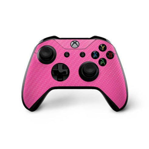 Pink Carbon Fiber Specialty Material Xbox One X Bundle Skin