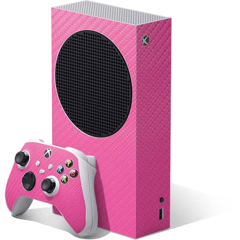 Pink Carbon Fiber Specialty Material Xbox Series S Skins