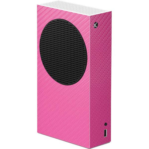 Pink Carbon Fiber Specialty Material Xbox Series S Console Skin