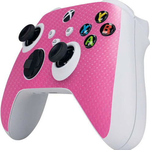 Pink Carbon Fiber Specialty Material Xbox Series S Controller Skin