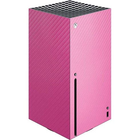 Pink Carbon Fiber Specialty Material Xbox Series X Console Skin