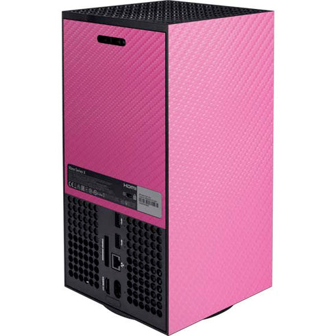Pink Carbon Fiber Specialty Material Xbox Series X Console Skin