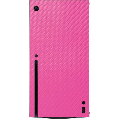 Pink Carbon Fiber Specialty Material Xbox Series X Console Skin