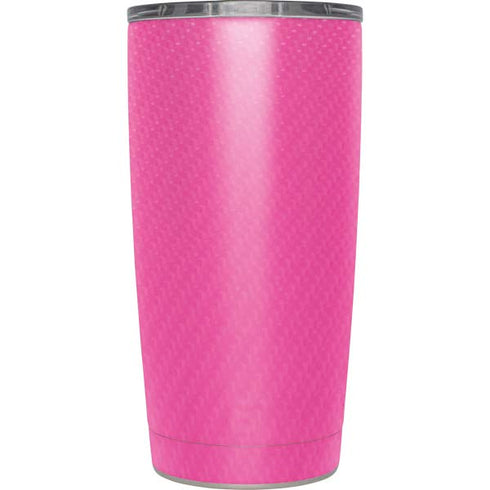 Pink Carbon Fiber Specialty Texture Material Yeti 20oz Tumbler Skin