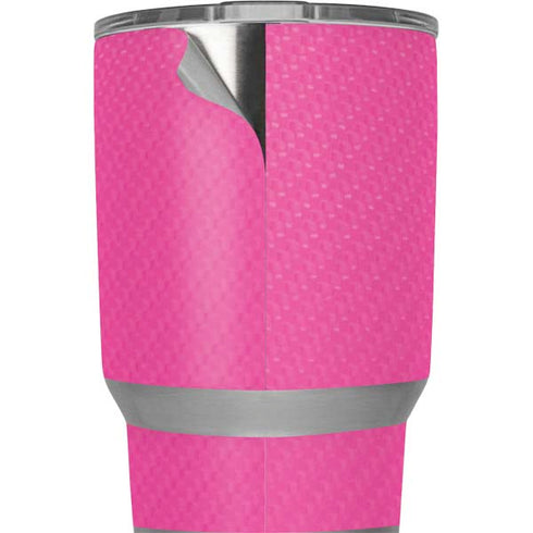 Pink Carbon Fiber Specialty Texture Material Yeti 20oz Tumbler Skin