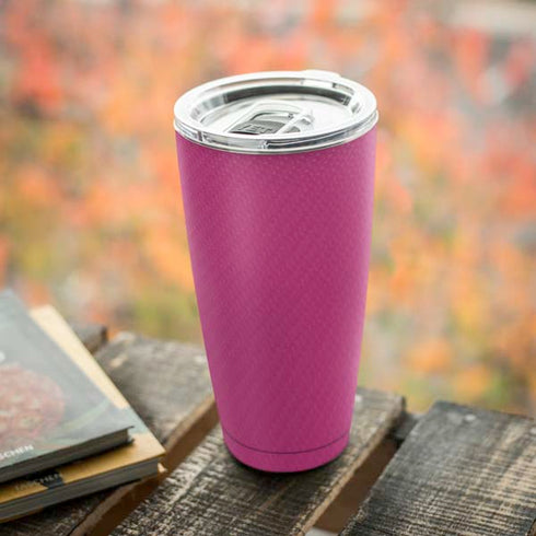 Pink Carbon Fiber Specialty Texture Material Yeti 20oz Tumbler Skin
