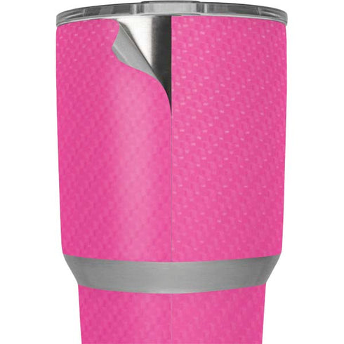 Pink Carbon Fiber Specialty Texture Material Yeti 30oz Rambler Tumbler Skin