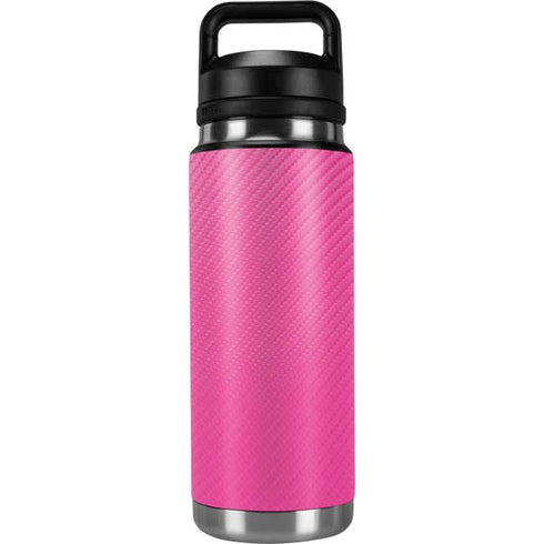 Pink Carbon Fiber Specialty Texture Material YETI Rambler 26oz Bottle Skin