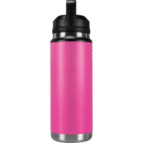 Pink Carbon Fiber Specialty Texture Material YETI Rambler 26oz Bottle Skin