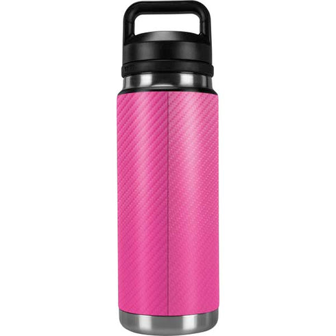 Pink Carbon Fiber Specialty Texture Material YETI Rambler 26oz Bottle Skin