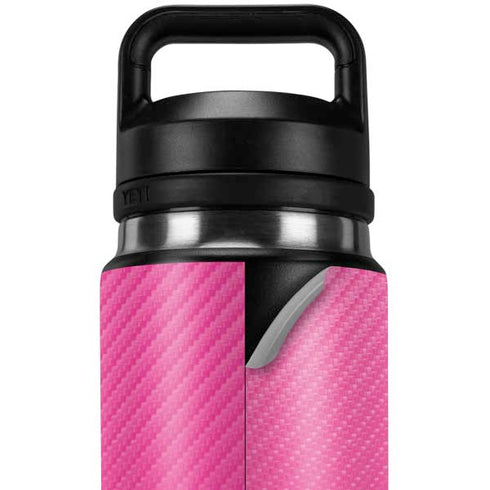 Pink Carbon Fiber Specialty Texture Material YETI Rambler 26oz Bottle Skin