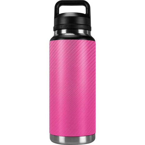 Pink Carbon Fiber Specialty Texture Material YETI Rambler 36oz Bottle Skin