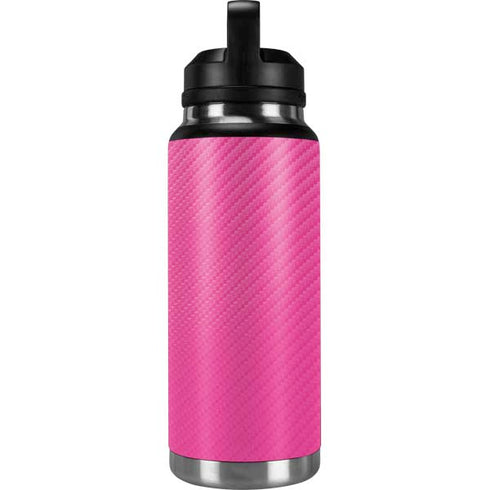 Pink Carbon Fiber Specialty Texture Material YETI Rambler 36oz Bottle Skin