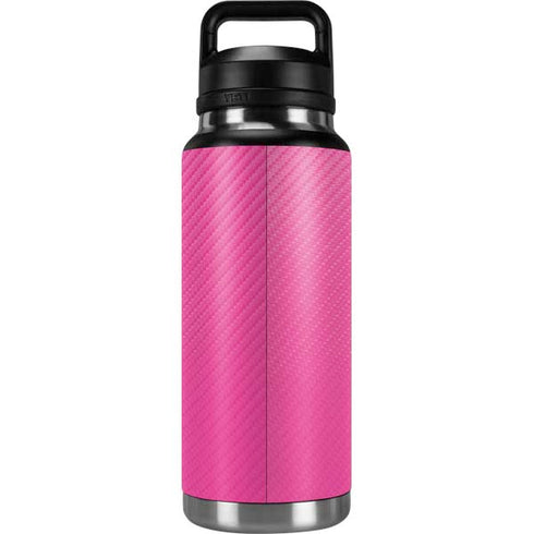 Pink Carbon Fiber Specialty Texture Material YETI Rambler 36oz Bottle Skin