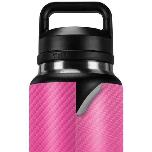 Pink Carbon Fiber Specialty Texture Material YETI Rambler 36oz Bottle Skin