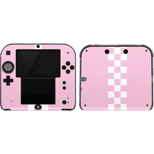Pink Checkerboard Nintendo 2DS Skin