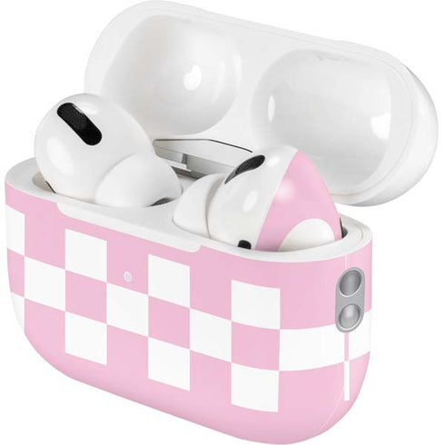 Pink Checkerboard AirPods Pro 2nd Gen Skin