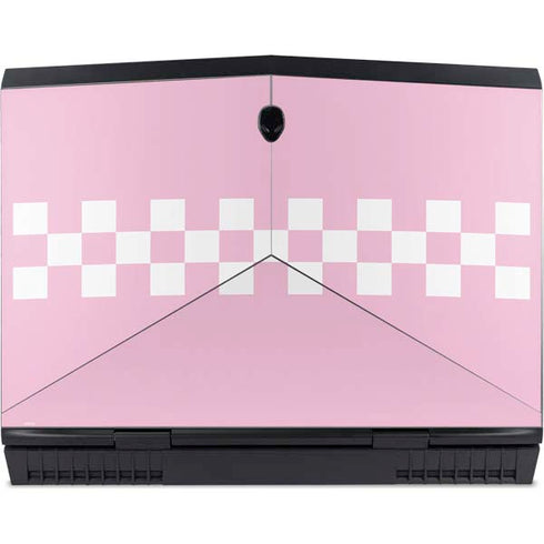 Pink Checkerboard Dell Alienware Skin
