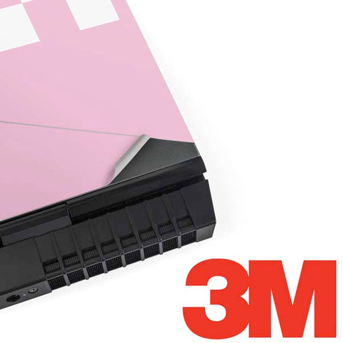 Pink Checkerboard Dell Alienware Skin