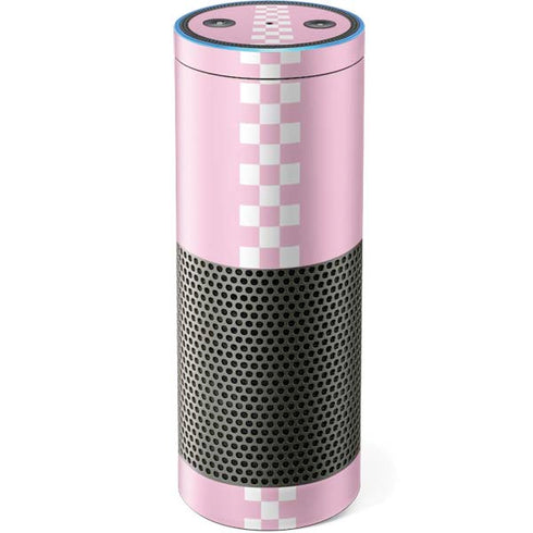 Pink Checkerboard Amazon Echo Skin