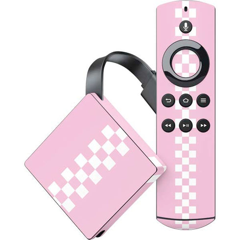 Pink Checkerboard Amazon Fire TV Skin